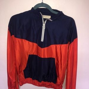 Quarter zip windbreaker